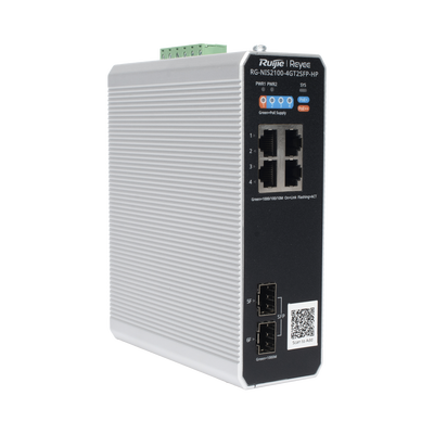 Switch Industrial PoE hasta , Ideal para temperaturas Extremas y protección contra descargas, 1 x PoE++ Port, 3 x PoE+ Ports, and 2 x SFP Uplink Ports