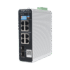 Switch Industrial PoE hasta , Ideal para temperaturas Extremas y protección contra descargas, 1 x PoE++ Port, 7 x PoE+ Ports, and 2 x SFP Uplink Ports