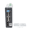 Switch Industrial PoE hasta , Ideal para temperaturas Extremas y protección contra descargas, 1 x PoE++ Port, 7 x PoE+ Ports, and 2 x SFP Uplink Ports