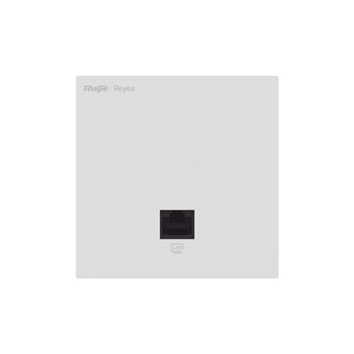 Punto de Acceso Mesh Wi-Fi 6 para interior en pared, hasta 512 usuarios ideal para Hotelería, discreto incrustado en pared.