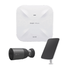 Kit de Cámaras Wi-Fi con Access Point/ Incluye 1 Cámara de Batería CS-BC1C / 1 Pane solar Mod. CS-CMT-SOLARPANEL-C / 1 Access Point RG-RAP6260(G)