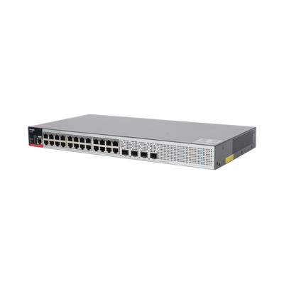 Switch PoE+ Empresarial 370 Watts, Administrable L2+, 24 Puertos Gigabit y 4 Puertos Uplink SFP 2.5G