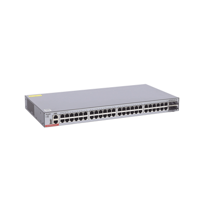 Switch Administrable Capa 3 con 48 puertos Gigabit + 4 SFP+ para fibra 10Gb, gestión gratuita desde la nube. Switch Administrable Capa 3 con 48 puertos Gigabit + 4 SFP+ para fibra 10Gb, gestión gratuita desde la nube.
