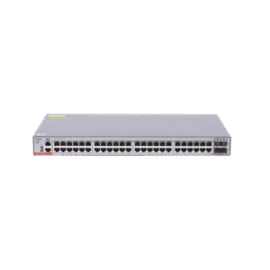Switch Administrable Capa 3 con 48 puertos Gigabit + 4 SFP+ para fibra 10Gb, gestión gratuita desde la nube.