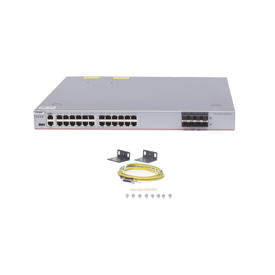 Switch Core Administrable Capa 3 con 24 puertos Gigabit + 8 SFP+ para fibra 10Gb, gestión gratuita desde la nube. Switch Core Administrable Capa 3 con 24 puertos Gigabit + 8 SFP+ para fibra 10Gb, gestión gratuita desde la nube.