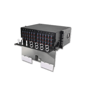Panel de Conexión de Fibra Óptica (RIC3) Para Rack de 19in, Acepta 12 Placas Quick Pack, Hasta 288 Fibras, 4 UR