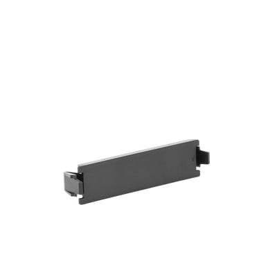 Placa adaptadora Quick-Pack, Ciega, Color Negro
