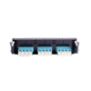 Placa acopladora de Fibra Óptica Quick-Pack, Con 6 Conectores LC Duplex (12 Fibras), Para Fibra Multimodo, Aqua