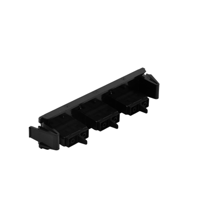 Placa acopladora de Fibra Óptica Quick-Pack, Con 3 Conectores SC Duplex (6 Fibras), Negro