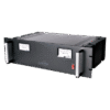 Fuente de poder 13.8Vcc, 35A, lineal regulada con circuito cargador de baterías, para instalación en rack
