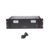 Fuente de poder 13.8Vcc, 50A, lineal regulada con circuito cargador de baterías, medidores, para instalación en rack
