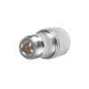 Adaptador en Línea, de Conector N Hembra Inverso a N Macho, Níquel/ Oro/ Teflón.