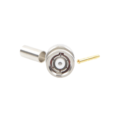 Conector BNC Macho Inverso, de anillo plegable para cables RG-58/U, RG-142/U.