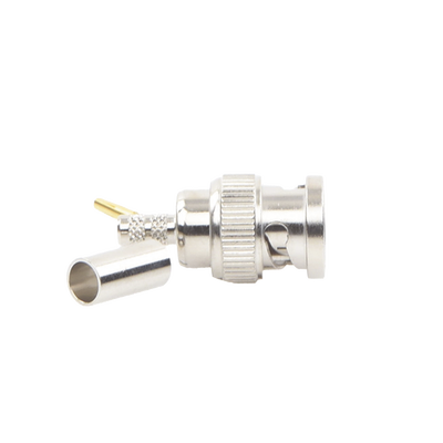 Conector BNC Macho Inverso, de anillo plegable para cables RG-58/U, RG-142/U.