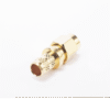 Conector SMA Macho Inverso de Anillo Plegable para Cables 9258, RG-8/X, LMR-240, Oro/Oro/Teflón.