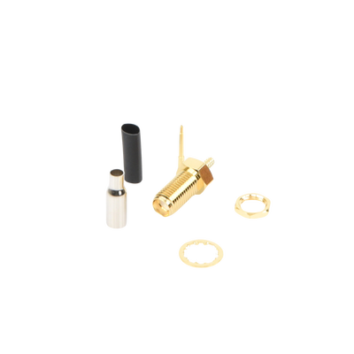 Conector SMA Hembra Inverso / Chasis en D Plano, Anillo Plegable / Cable RG-316 .