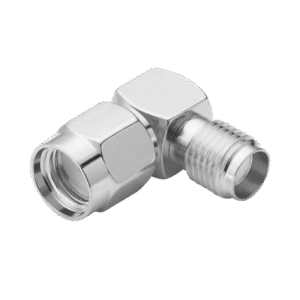 Adaptador en Ángulo Recto de Conector SMA Macho Inverso a SMA Hembra, Níquel/ Oro/ Teflón. Adaptador en Ángulo Recto de Conector SMA Macho Inverso a SMA Hembra, Níquel/ Oro/ Teflón.