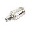 Adaptador en Línea, de Conector SMA Macho Inverso a N Hembra, Níquel/ Oro/ Teflón.