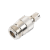 Adaptador en Línea, de Conector SMA Macho Inverso a N Hembra, Níquel/ Oro/ Teflón.