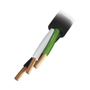 Cable Eléctrico de Uso Rudo 3 Hilos Calibre 14 AWG, Hasta 600 V. Rollo de 100 m.