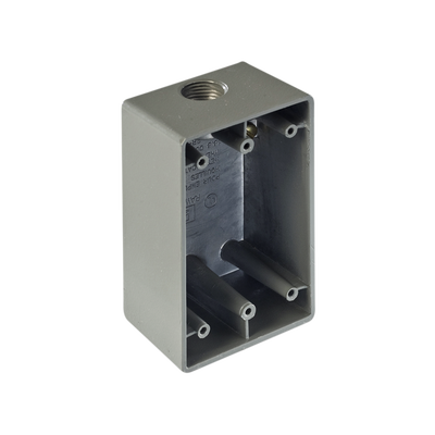 Caja Condulet FS de 1" (25.4 mm) con una boca a prueba de intemperie. Caja Condulet FS de 1" (25.4 mm) con una boca a prueba de intemperie.