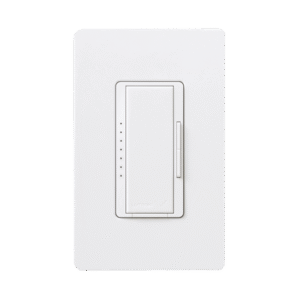 Atenuador (dimmer) un solo polo / multilocacion 120V /INC 1000W / 800W MLV, color blanco No requiere neutro.