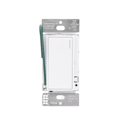 (RadioRa3) Apagador Sunnata color blanco mate para linea Radio Ra3, 8A de iluminación, 5.8A Motor