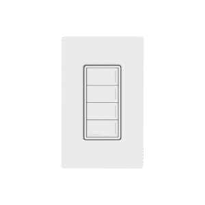 (RadioRa3) Botonera Sunnata Blanco 3 escenas y 2 botones subir/bajar para Radio RA3, programe escenas diferentes en cada botón. (RadioRa3) Botonera Sunnata Blanco 3 escenas y 2 botones subir/bajar para Radio RA3, programe escenas diferentes en cada botón.