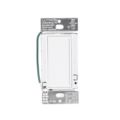 (RadioRa3) Atenuador táctil SUNNATA Dimmer PRO color blanco mate para linea Radio Ra3, el cable neutro es opcional 250W LED / CFL