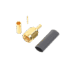 Conector SMA Macho de Anillo Plegable para Cables RG-174/U, 8216, Oro/ Oro/ Teflón.