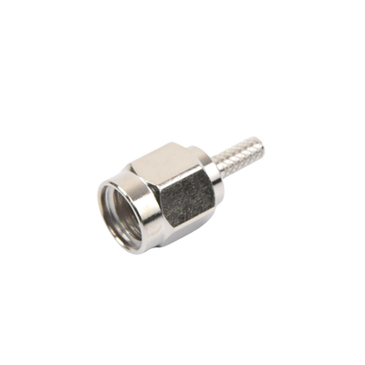 Conector SMA Macho de anillo plegable para cable RG-174/U, BELDEN 8216, Conector SMA Macho de anillo plegable para cable RG-174/U, BELDEN 8216,