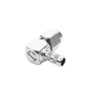 Conector SMA Macho en A/R de anillo plegable para cable RG-142/U.