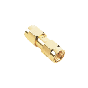 Adaptador Tipo Barril, de Conector SMA Macho a SMA Macho, Oro/ Oro/ Teflón.​ Adaptador Tipo Barril, de Conector SMA Macho a SMA Macho, Oro/ Oro/ Teflón.​