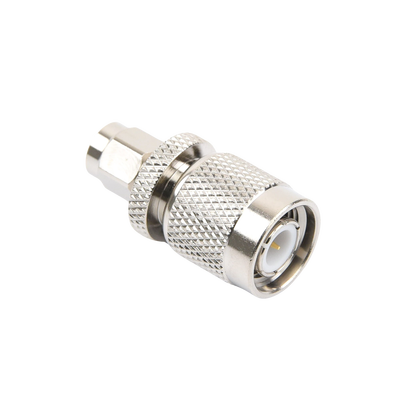 Adaptador en Línea, de Conector SMA Macho a TNC Macho, Níquel/ Oro/ Teflón. Adaptador en Línea, de Conector SMA Macho a TNC Macho, Níquel/ Oro/ Teflón.