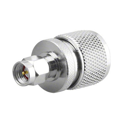 Adaptador en Línea, de Conector SMA Macho a UHF Macho (PL-259), Níquel/ Oro/ Teflón.