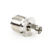 Adaptador en Línea, de Conector SMA Macho a UHF Hembra (SO-239), Níquel/ Oro/ Teflón.