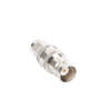 Adaptador en Línea de Conector SMA Macho a BNC Hembra, Níquel/ Oro/ Teflón.