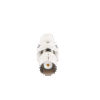 Adaptador en Línea de Conector SMA Macho a BNC Hembra, Níquel/ Oro/ Teflón.