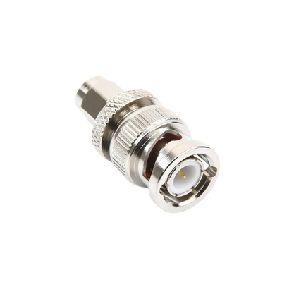 Adaptador en Línea de Conector SMA Macho a BNC Macho, Níquel/ Oro/ Teflón. Adaptador en Línea de Conector SMA Macho a BNC Macho, Níquel/ Oro/ Teflón.