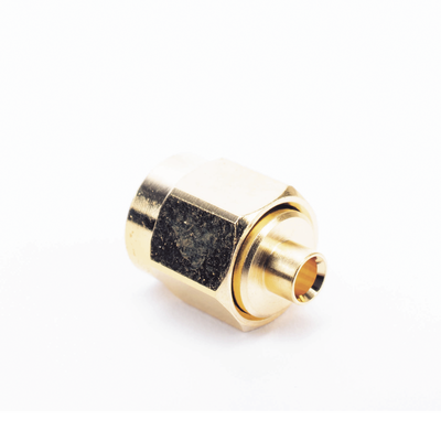 Conector SMA Macho para cable Semi-Rígido de 0.085" de Diámetro, Oro/ Oro/ Teflón.
