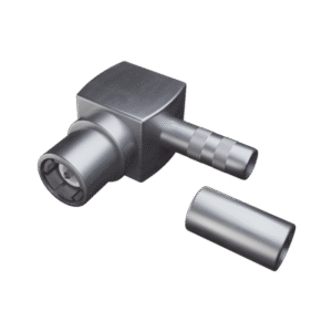 Conector SMB Macho en A/R de Anillo Plegable para RG-316/U, Grupo B1, Oro/ Oro/ Teflón.â€‹