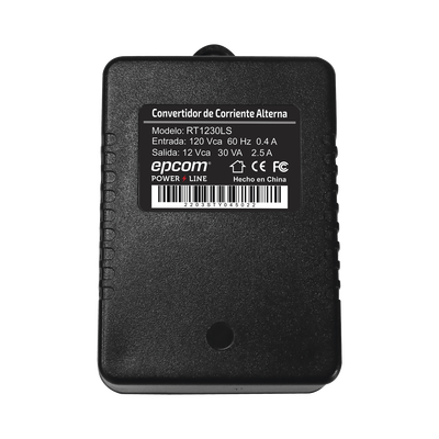 Transformador de Pared 12 Vca 30 VA