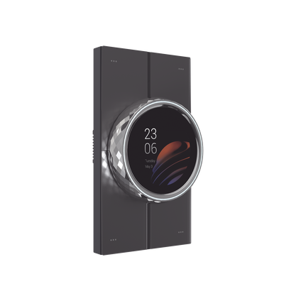 Mini pantalla táctil Hub controlador integrable con sistemas de automatización compatible con múltiples marcas, una entrada de iluminación, 4 botones para escenas. Conexión Wifi