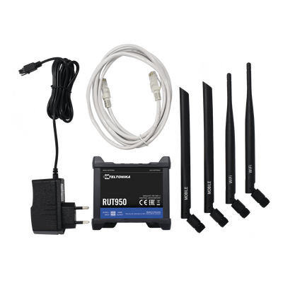 Router LTE dual SIM, 4 puertos Ethernet, conectorizado, Bandas B1, B2, B3, B4, B5, B7, B8, B28 Router LTE dual SIM, 4 puertos Ethernet, conectorizado, Bandas B1, B2, B3, B4, B5, B7, B8, B28