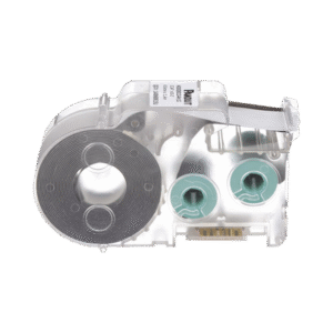 Casete de 225 Etiquetas Autolaminadas de 12.7 x 31.8 mm, para Cables de 3 a 7.1 mm de Diámetro, Área de Impresión Color Blanco