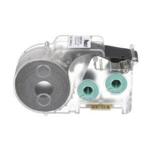 Casete de 350 Etiquetas Autolaminadas de 25.4 x 19.05 mm, para Cables de 2 a 4.1 mm de Diámetro, Área de Impresión Color Blanco