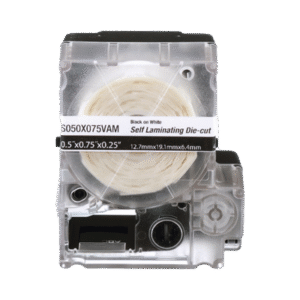 Casete de 300 Etiquetas Autolaminadas de 19.1 x 25.4 mm, para Cables de 2 a 4 mm de Diámetro, Área de Impresión Color Blanco Casete de 300 Etiquetas Autolaminadas de 19.1 x 25.4 mm, para Cables de 2 a 4 mm de Diámetro, Área de Impresión Color Blanco