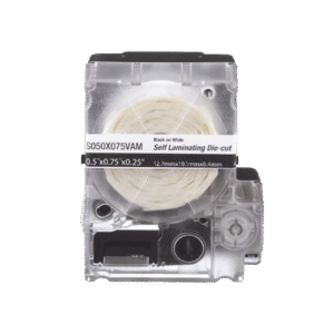 Casete de 200 Etiquetas Autolaminadas de 25.4 x 38.1 mm, para Cables de 3.1 a 7 mm de Diámetro, Área de Impresión Color Blanco Casete de 200 Etiquetas Autolaminadas de 25.4 x 38.1 mm, para Cables de 3.1 a 7 mm de Diámetro, Área de Impresión Color Blanco