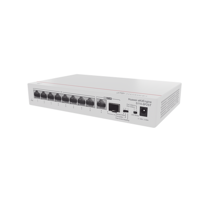 Switch Gigabit No Administrable PoE / 8 puertos 10/100/1000 Mbps (PoE) / 2 Puertos SFP Uplink / 124W Switch Gigabit No Administrable PoE / 8 puertos 10/100/1000 Mbps (PoE) / 2 Puertos SFP Uplink / 124W