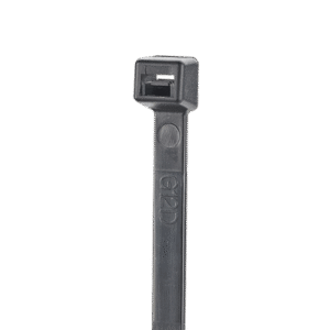 Cincho de Nylon 6.6 StrongHold™, 300mm largo x 3.6mm ancho, Color Negro, Exterior Resistente a Rayos UV, Paquete de 100pz